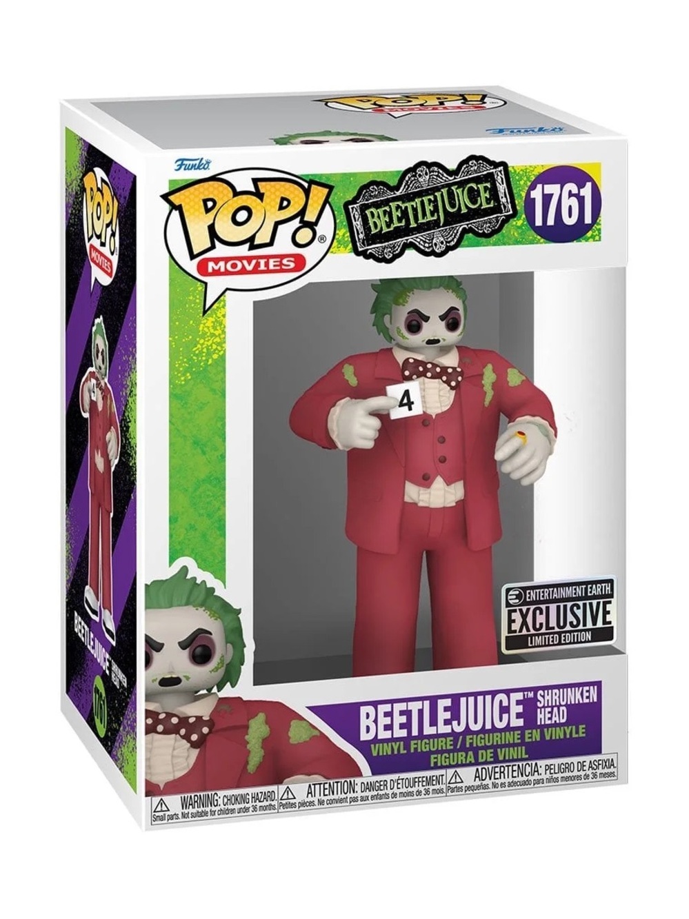 Funko Beetlejuice Vinyl Figure - Red Suit, Green Hair